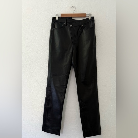 Agolde Recycled Leather Criss Cross Straight in Detox Size 28 - Picture 7 of 12